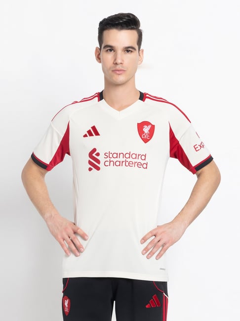 Adidas White Slim Fit Printed Jersey-picture-24