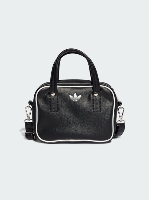 Adidas Originals Black Textured Small Satchel