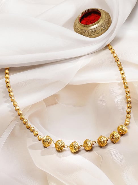 Rubans Gold-Tone Plated Necklace for Women