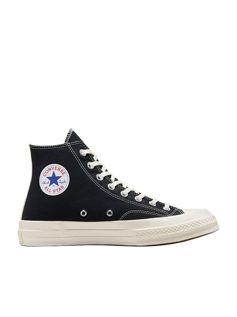 Converse Unisex Comme Des Garcons Play Chuck 70 High Top Black Sneakers