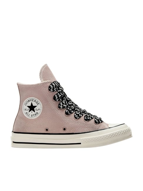 Converse Unisex Chuck 70 Suede High Top Pink Sneakers