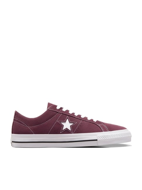 Converse Unisex Cons One Star Pro Suede Low Top Maroon
