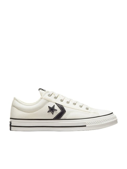 Converse Men's Star Player 76 Premium Canvas Low Top White