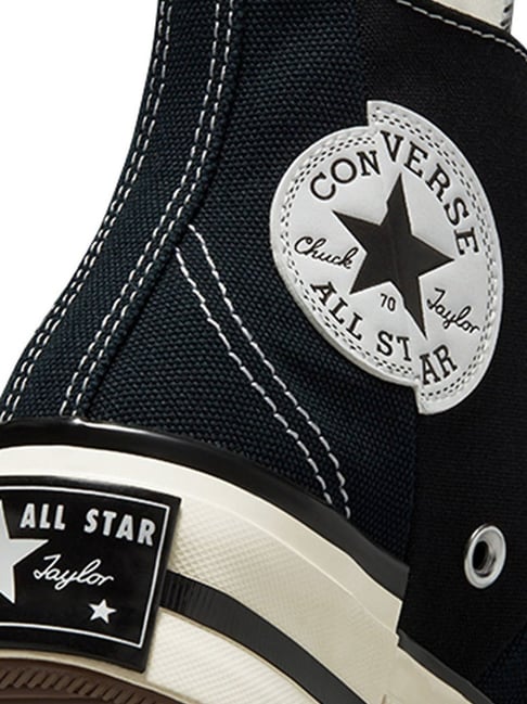 Converse Unisex Chuck 70 Plus Canvas High Top Black Sneakers