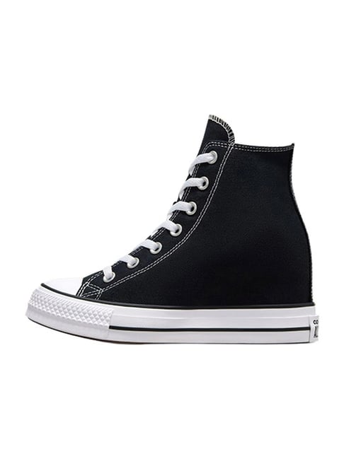 Leather Converse Thick Sole Black Buy Converse Black Platform Lift