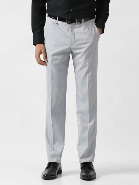 Van Heusen Grey Slim Fit Trousers-picture-22
