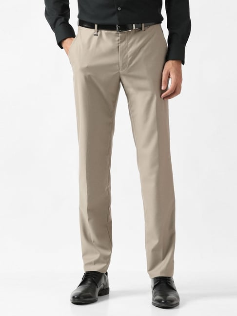 Van Heusen Beige Slim Fit Trousers-picture-16