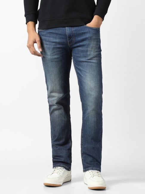 Van Heusen Blue Cotton Slim Fit Jeans-picture-29