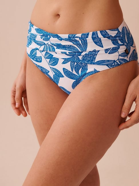 La Vie En Rose Mermaid Garden Nylon Printed Bikini Bottom