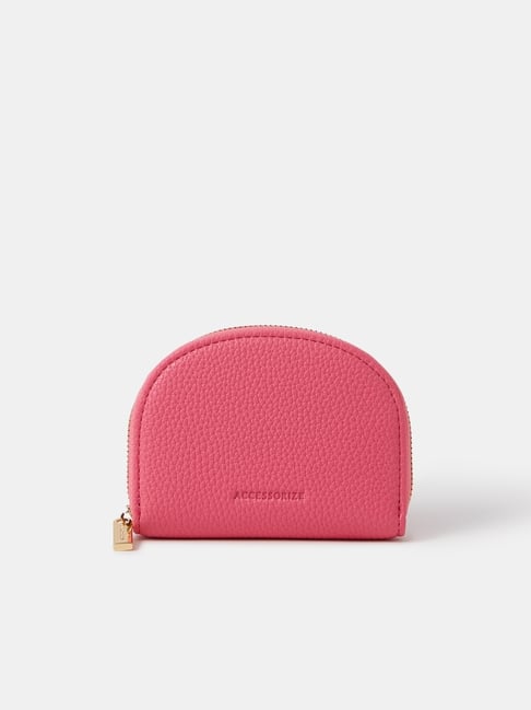 Accessorize London Pink Crescent Zip Arround Wallet-picture-41