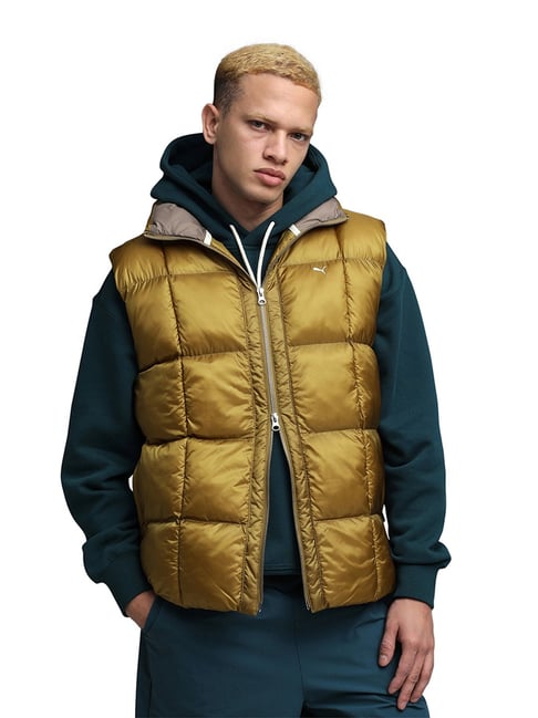 Puma Brown MMQ Windproof Lightweight Relaxed Fit Puffer Vest-picture-38