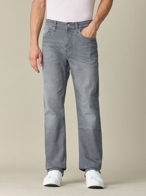 U.S. Polo Assn. Denim Co. Grey Cotton Straight Fit Jeans-picture-13