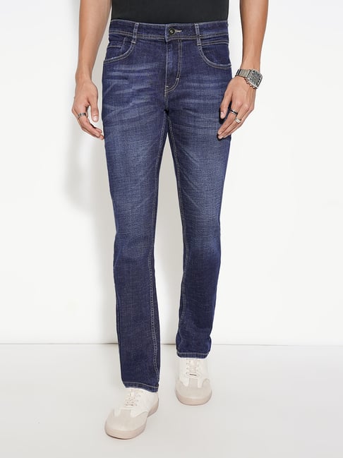 Sf Jeans By Pantaloons Navy Slim Fit Jeans-picture-35
