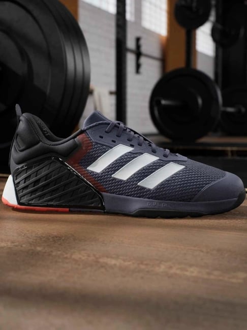 ADIDAS Men's DROPSET 3 TRAINER Purple & Ftwr White Training Shoes