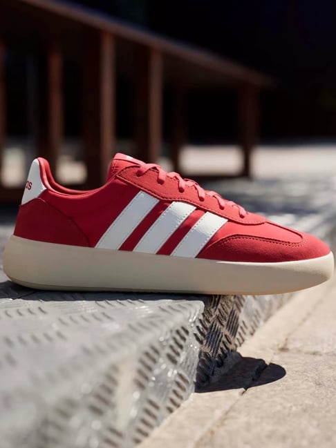 ADIDAS Men's BP 90 DECODE Red & Off White Sneakers