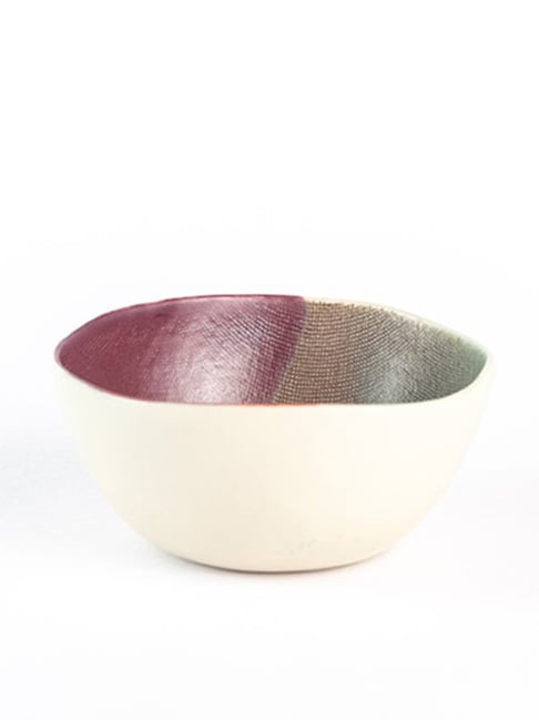 HITKARI Multicolor Porcelain Art Deco Small Bowl (220 ml)