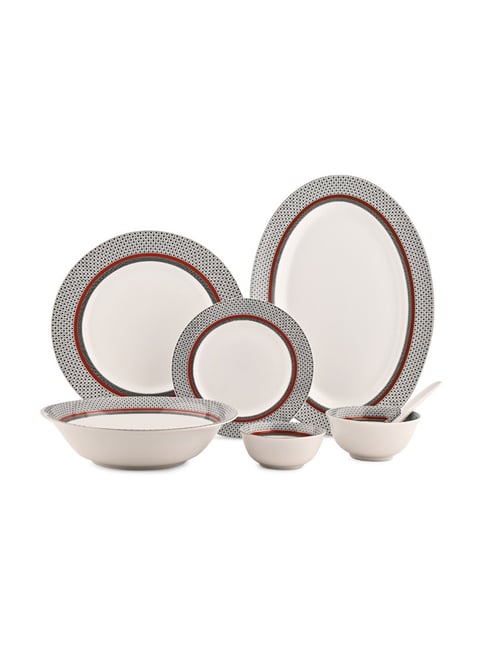 HITKARI Burgundy Porcelain Dinner Set-picture-11