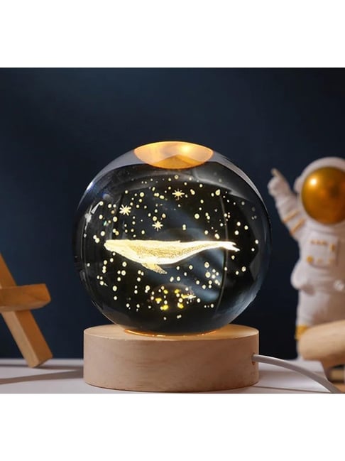 Buy Xergy White 3D Whale Crystal Ball Night Light with Led Solar