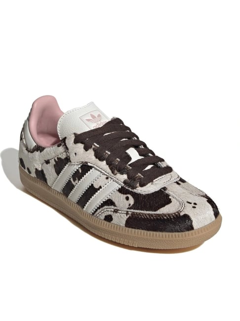 Adidas Originals Women's SAMBA OG W Brown Off White Sneakers