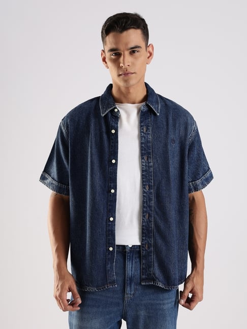 CALVIN KLEIN JEANS Blue Regular Fit Shirt-picture-48