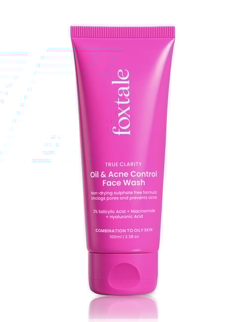 Foxtale True Clarity Oil & Acne Control Face Wash - 100 ml