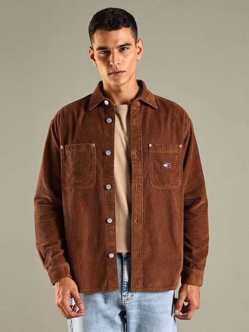 Tommy Hilfiger Brown Cotton Comfort Fit Shirt-picture-44