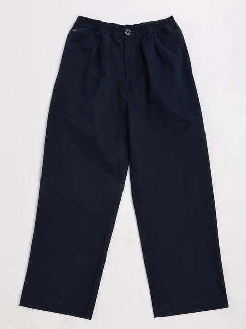 TOMMY HILFIGER Girls Navy Blue Relaxed Fit Trouser-picture-21