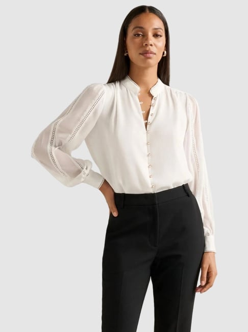 Morgan Trimmed Blouse