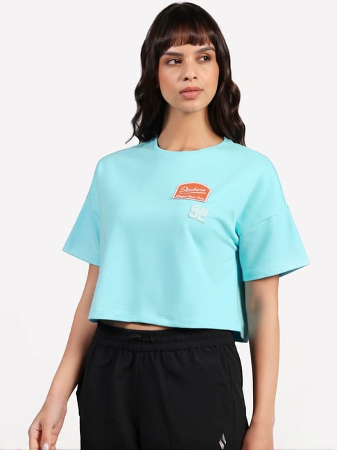 Skechers Blue Regular Fit T-Shirt