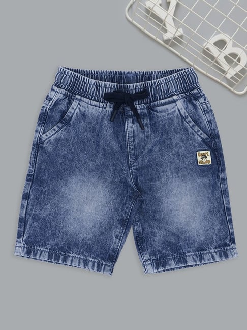 Pantaloons Junior Boys Blue Yonder Shorts