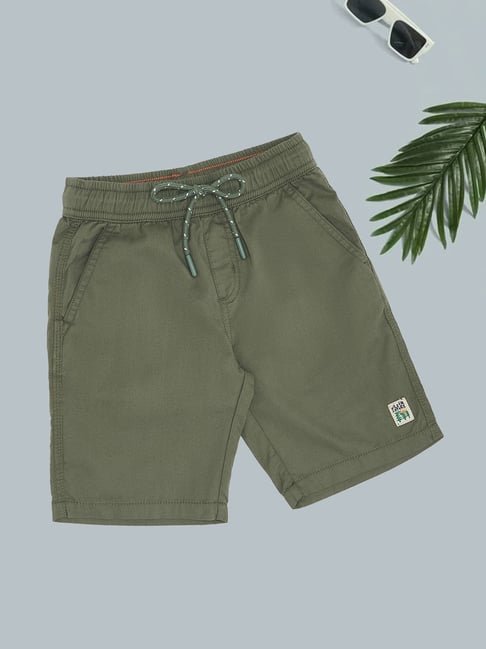 Pantaloons Junior Boys Elm Green Shorts-picture-20