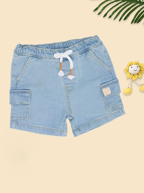 Pantaloons Baby Boys Blue Aster Shorts