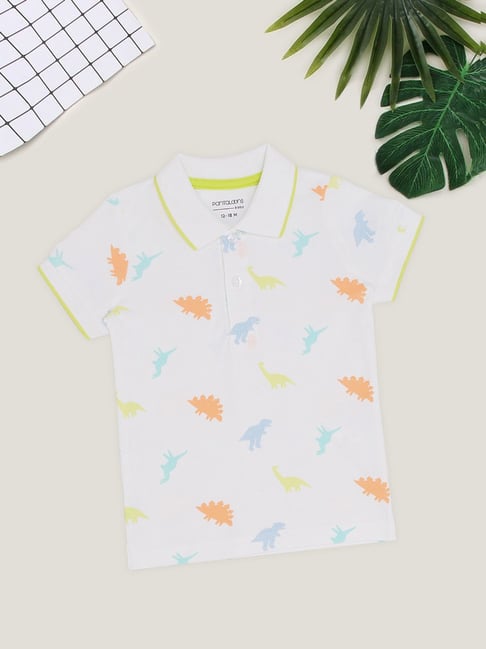 Pantaloons Baby Boys Snow White Printed Polo T-Shirt
