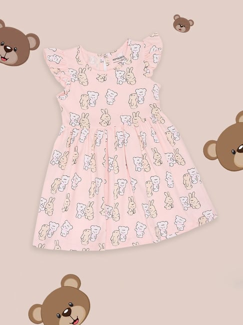 Pantaloons Baby Girls Pearl Printed Dress