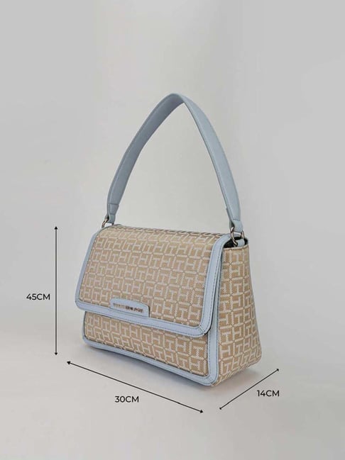 TOMMY HILFIGER Fawn Optic White Logo Shoulder Bag