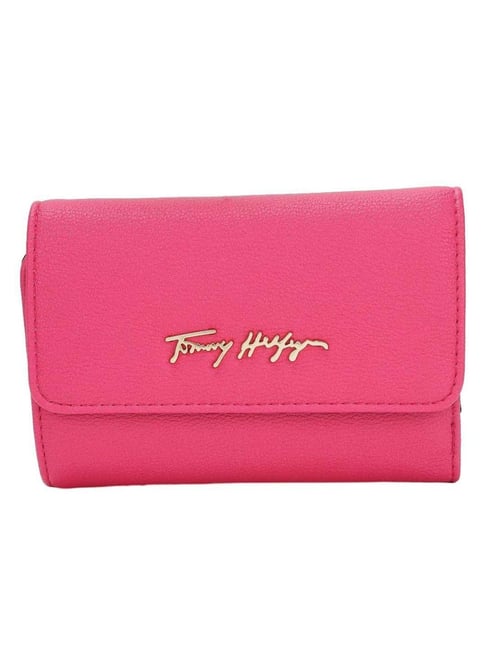 TOMMY HILFIGER Bright Cerise Pink Tri-Fold Wallet-picture-22