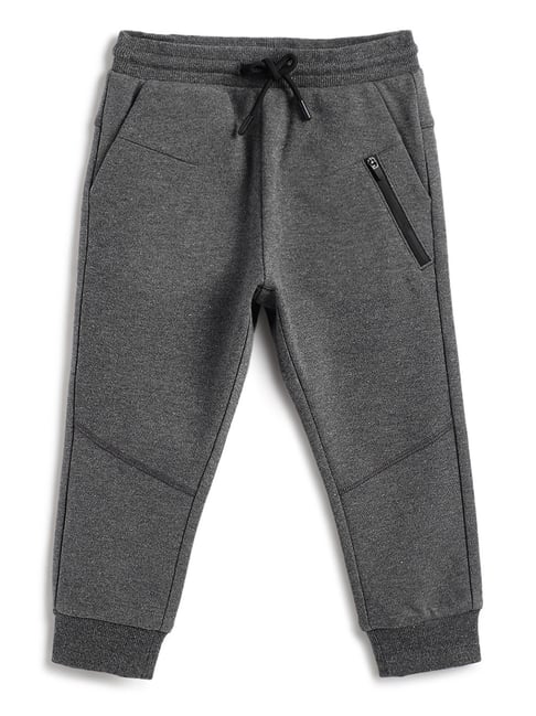 Chicco Boys Dark Grey Regular Fit Joggers