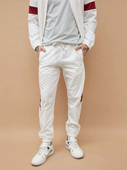 Fame Forever By Lifestyle White Slim Fit Joggers-picture-11