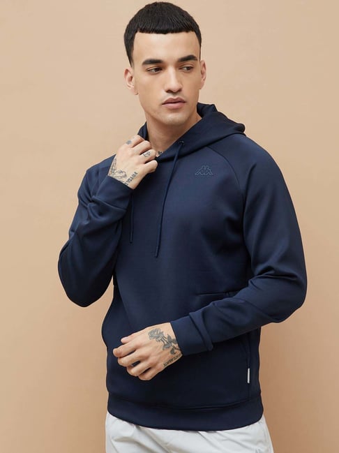 Kappa Navy Regular Fit Sports Hoodie