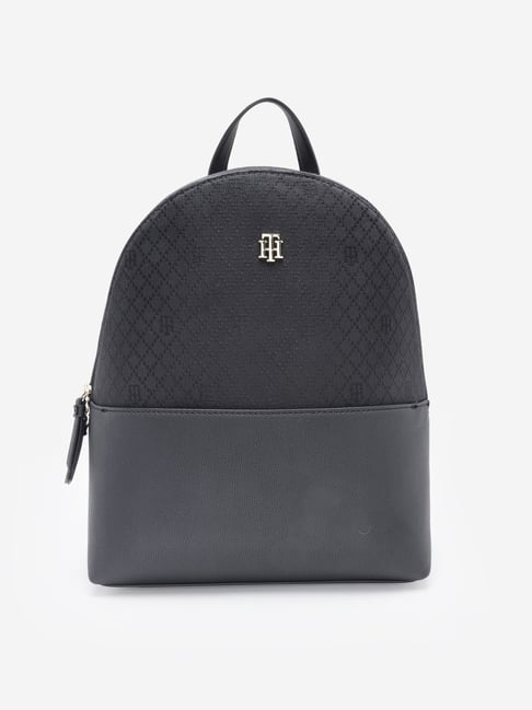 TOMMY HILFIGER Black Tonal Logo Backpack-picture-44