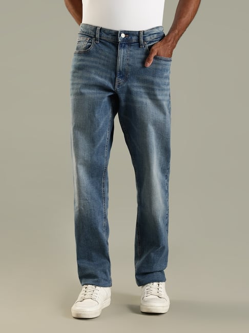 Tommy Hilfiger Blue Cotton Slim Fit Jeans-picture-12