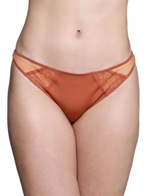 calvin klein underwear CALVIN KLEIN Women's Cinnabar Solid Slim Fit Bikini-picture-48