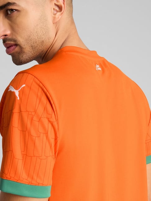 Puma Orange Cote d'Ivore 2025 Printed Regular Fit Home Jersey