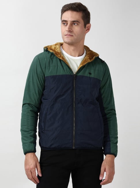 Peter England Green Regular Fit Reversible Jacket-picture-39