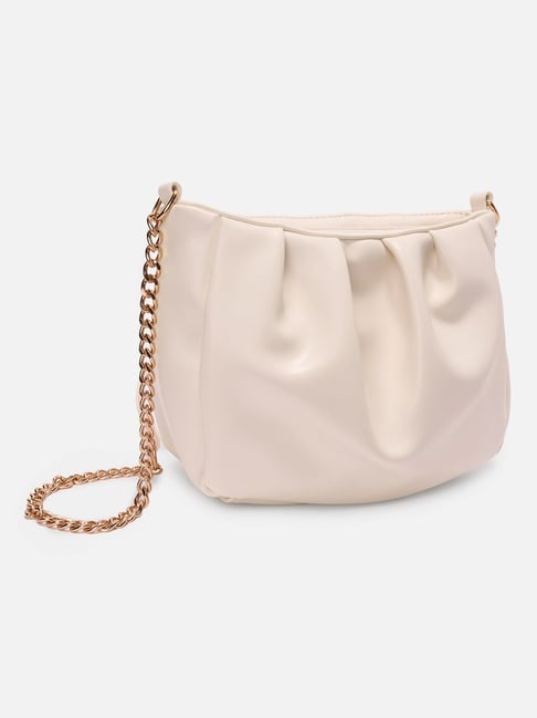 Forever Glam by Pantaloons Ecru Sling Handbag-picture-45