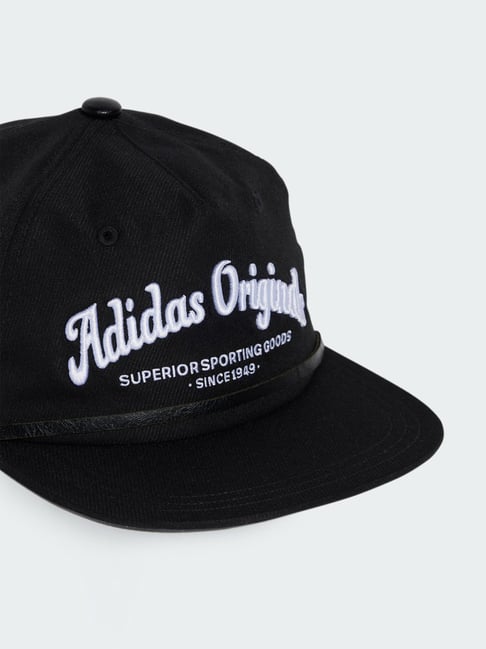 Adidas Originals Black Embroidered Baseball Cap Medium