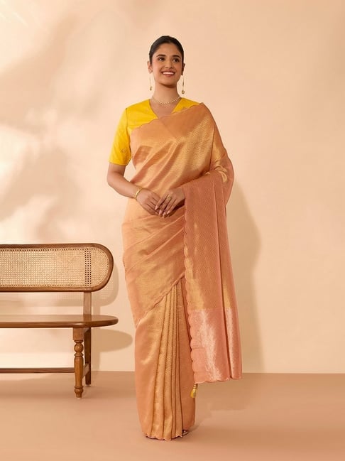 Taneira Gold Stripes Saree-picture-16