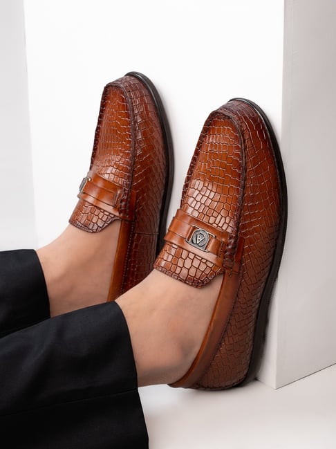 Alberto Torresi Men's Tan Casual Loafers