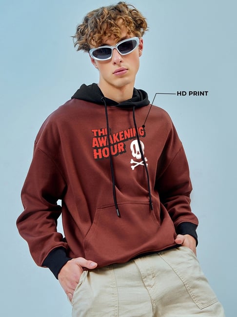 Bewakoof Fudgesickle Fleece Graphic Relaxed Fit Hoodie-picture-31