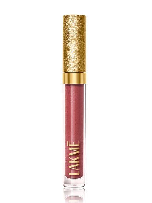 Lakme Be-Jewel Shimmer Matte Liquid Lipstick 201 Pink Topaz - 3.5 ml